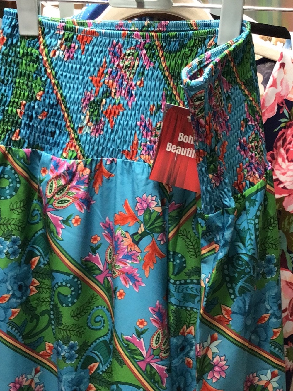 teal print pants l